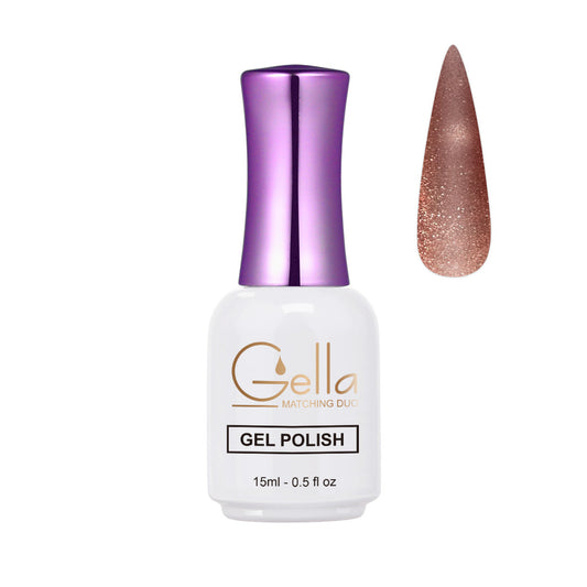 Silver Cat Eyes Gel - CE20 Pink Copper