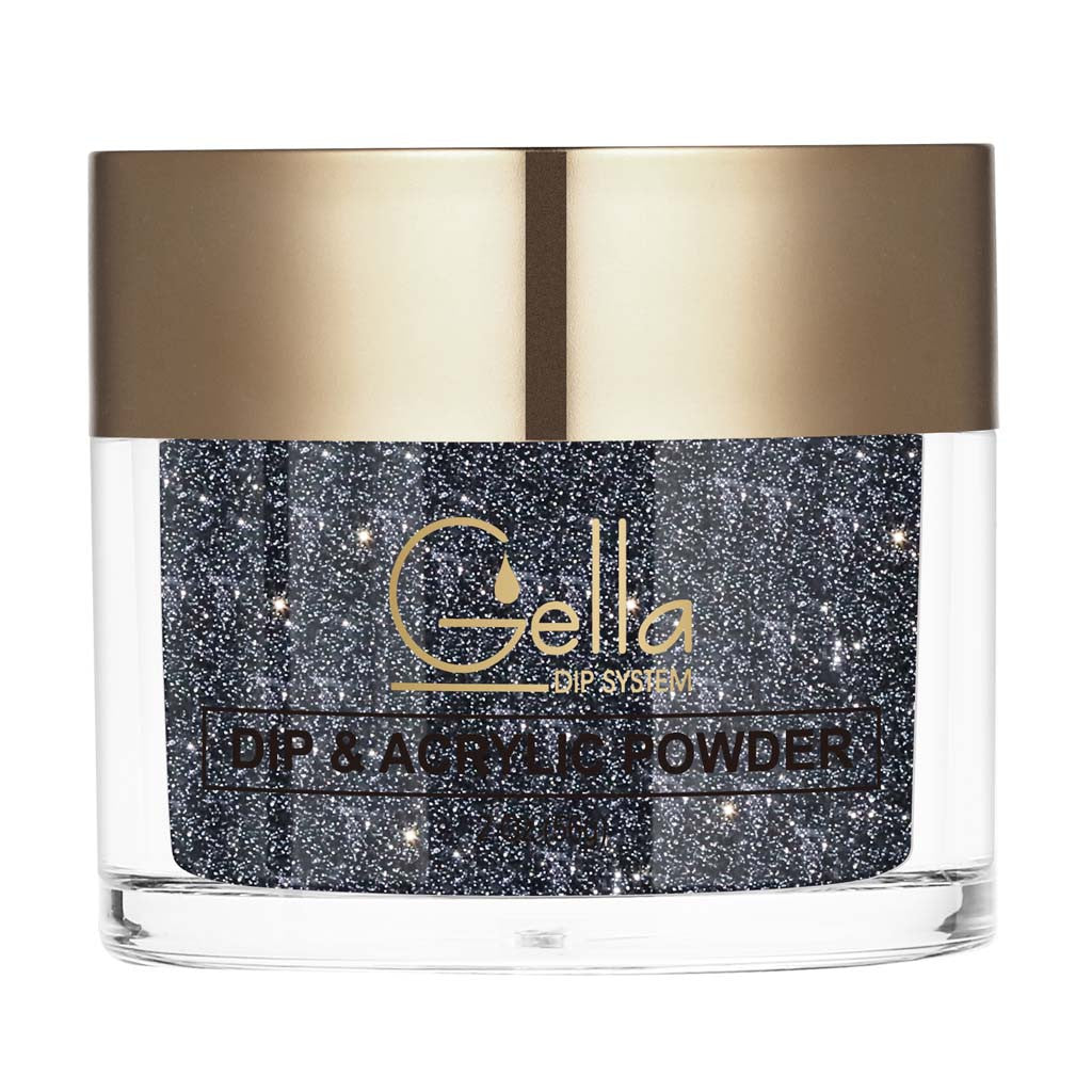 Reflective Dip & Acrylic Powder - D161 Galaxy Black Diamond Nail Supplies