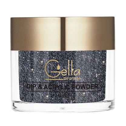 Reflective Dip & Acrylic Powder - D161 Galaxy Black Diamond Nail Supplies