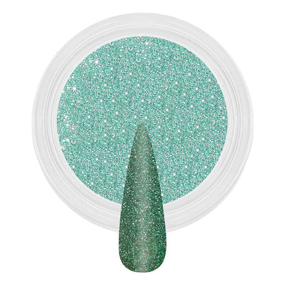 Reflective Dip & Acrylic Powder - D176 Minty Glow Diamond Nail Supplies