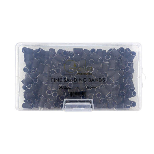 GE Sanding Bands Fine Brown 500pc Diamond Nail Supplies