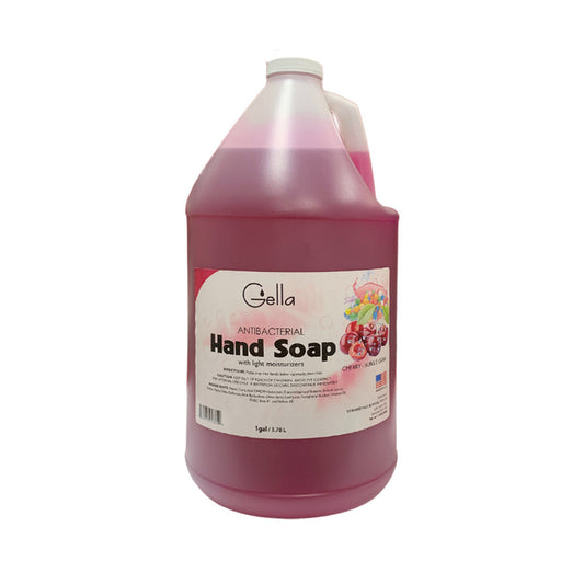 Gella Antibacterial Hand Soap - Cherry Bubble Gum 1 Gallon Diamond Nail Supplies