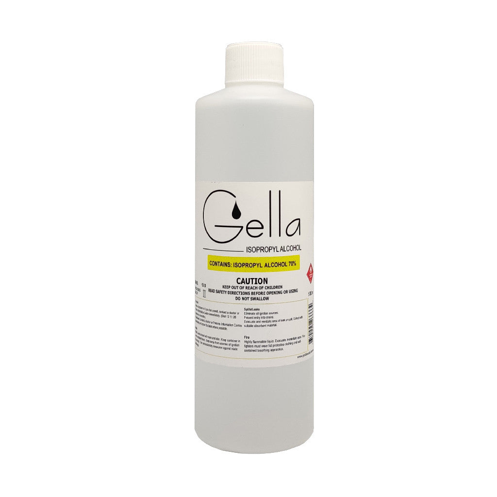 Gella Isopropyl Alcohol 70% IPA 500ml Diamond Nail Supplies