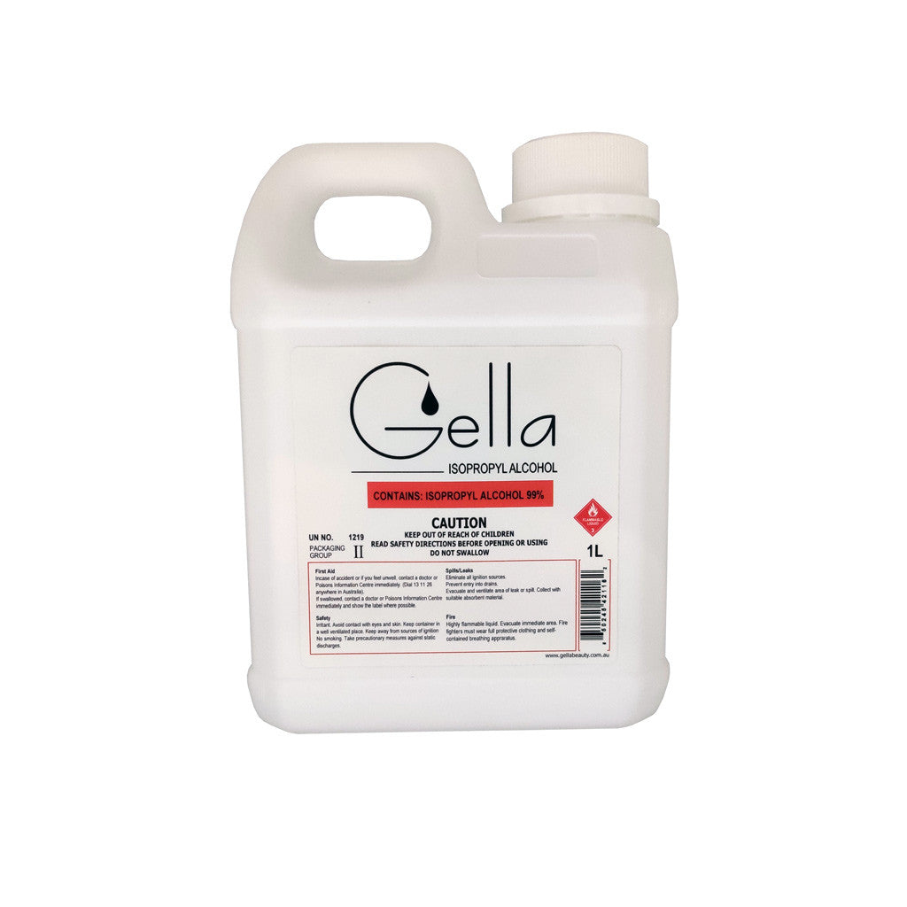 Gella 99% Isopropyl Alcohol IPA 1L Diamond Nail Supplies