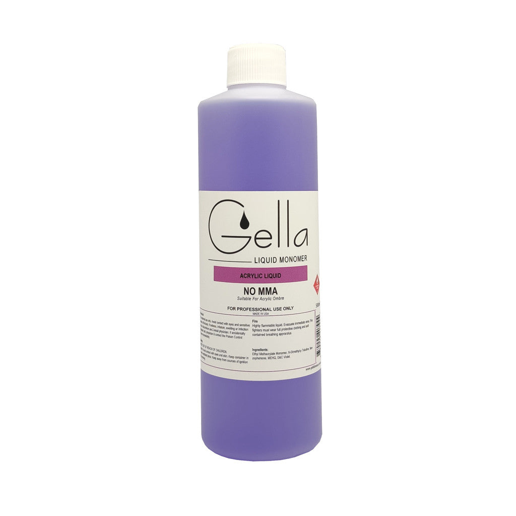 Gella Acrylic Liquid Monomer MMA FREE 500ml Diamond Nail Supplies