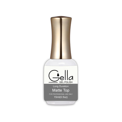 Gella Top Coat - Velvet Matte Long Duration No Wipe Diamond Nail Supplies