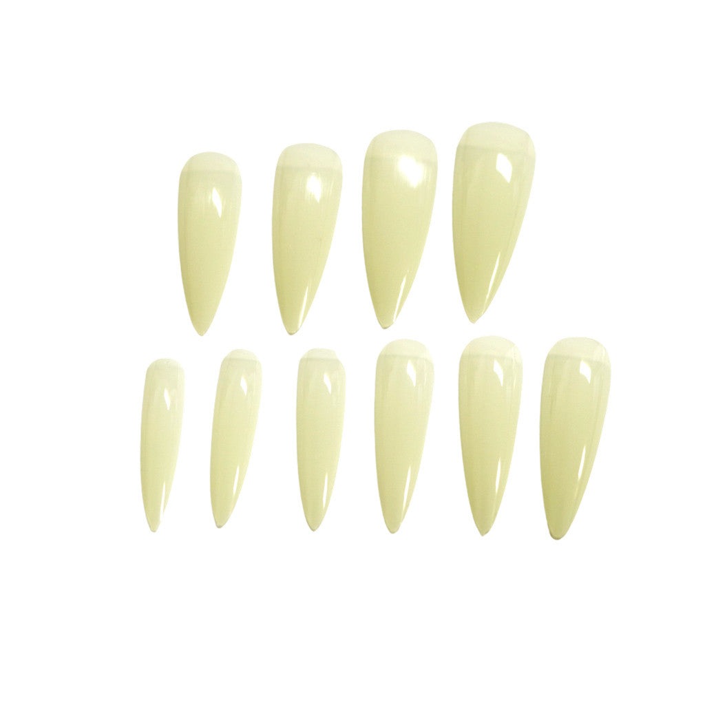 Gella Full Tips Stiletto Medium Natural 1-9 504pc Diamond Nail Supplies
