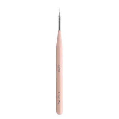 Pink Wooden Brush Nylon Bristles - Liner #9 Diamond Nail Supplies
