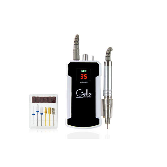 Portable Pro Drill TP282 Black + Premium Drill Set Diamond Nail Supplies