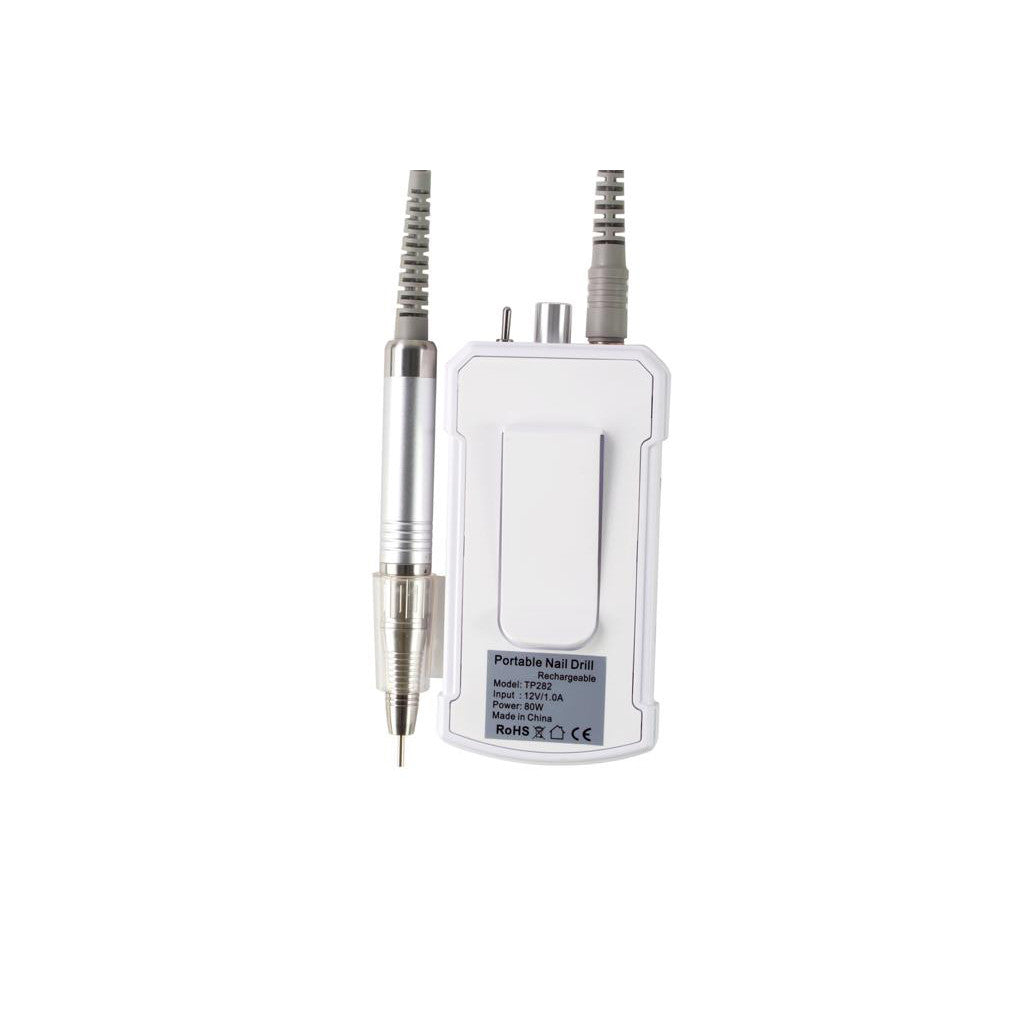 Portable Pro Drill TP282 White + Premium Drill Set Diamond Nail Supplies