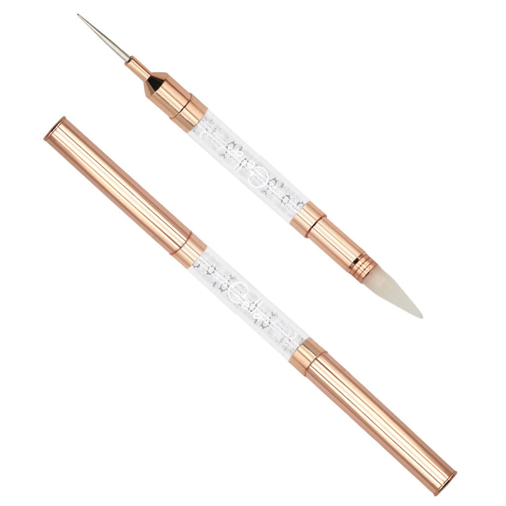 Rose Gold Crystal Wax Pen & Dotting Tool Diamond Nail Supplies