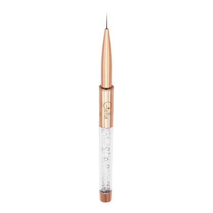 Rose Gold Crystal Liner Brush Diamond Nail Supplies