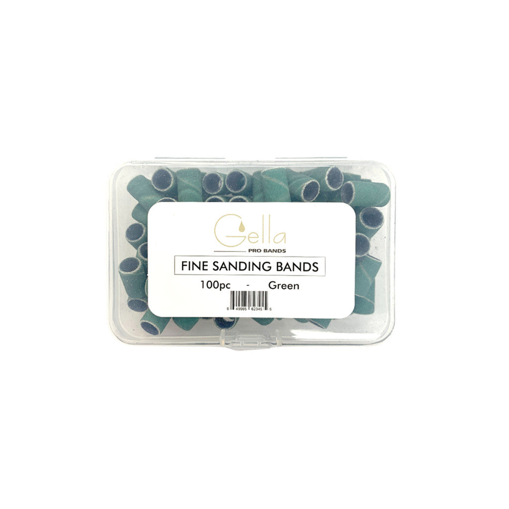 GE Sanding Bands Fine Green 100pc Diamond Nail Supplies