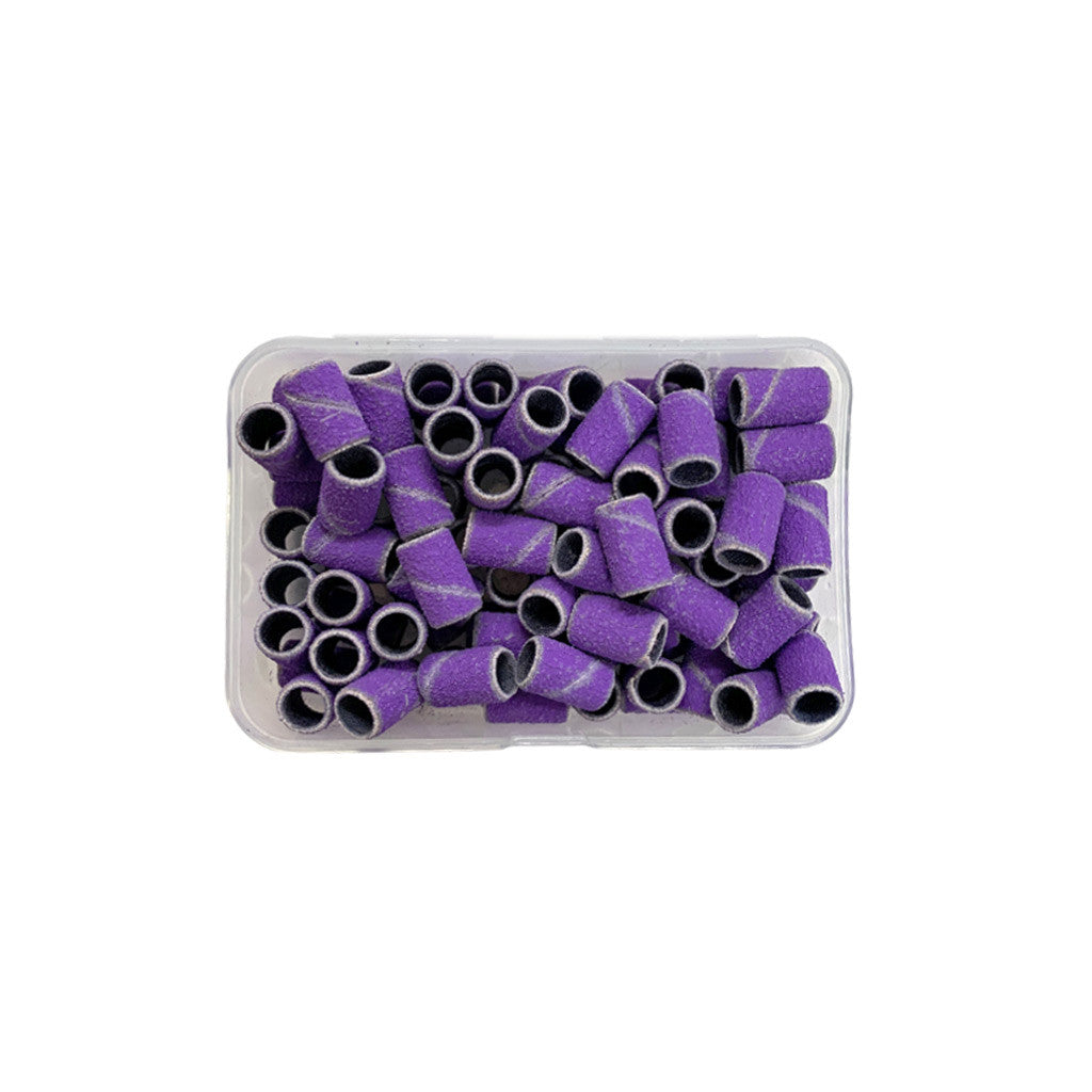 GE Sanding Bands Coarse Purple 100pc Diamond Nail Supplies
