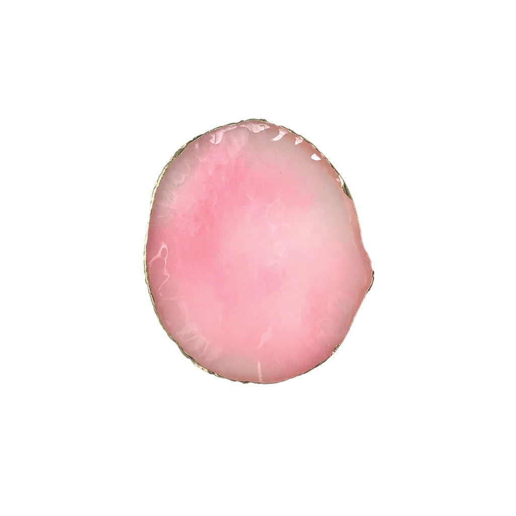 Gemstone Resin Round Display Palette Mix Pink - Assorted Size Diamond Nail Supplies