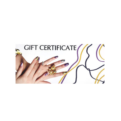 Gift Certificate Deluxe Purple & Yellow Diamond Nail Supplies