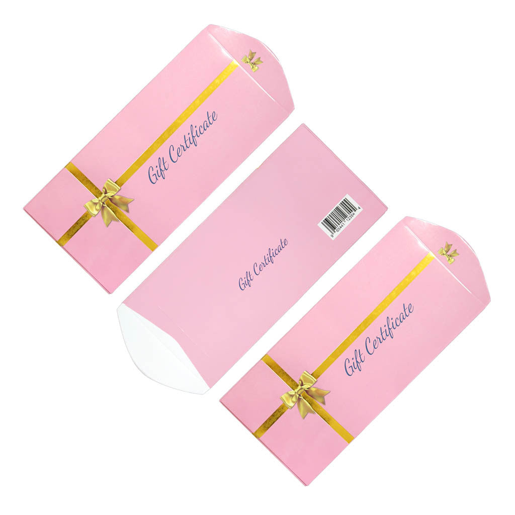 Gift Certificate Envelope Pink - 25 pcs Diamond Nail Supplies