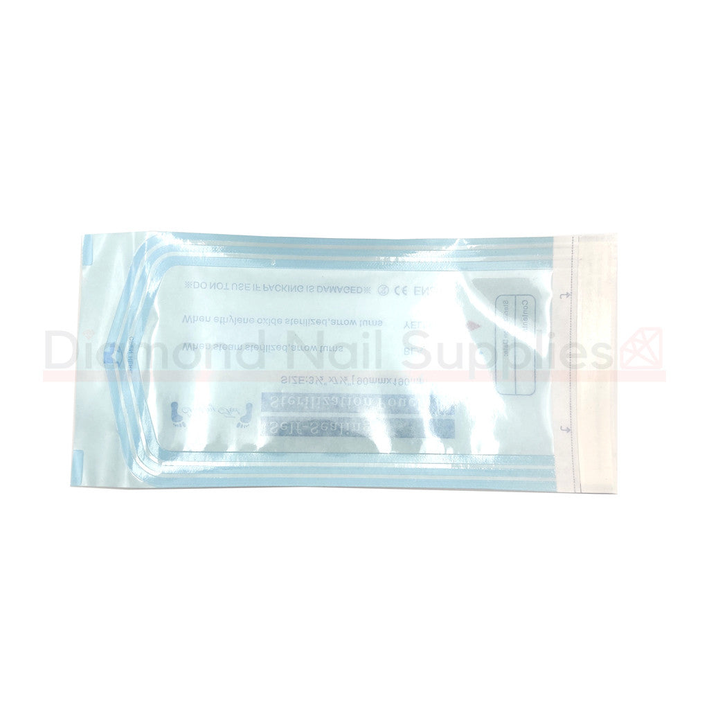 Self Sealing Sterilization Pouch Short 90 x 190mm Diamond Nail Supplies