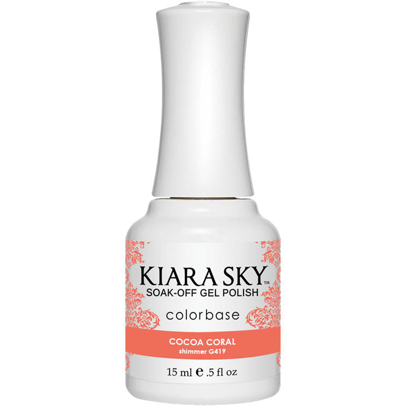 Gel Polish - G419 Cocoa Coral Diamond Nail Supplies