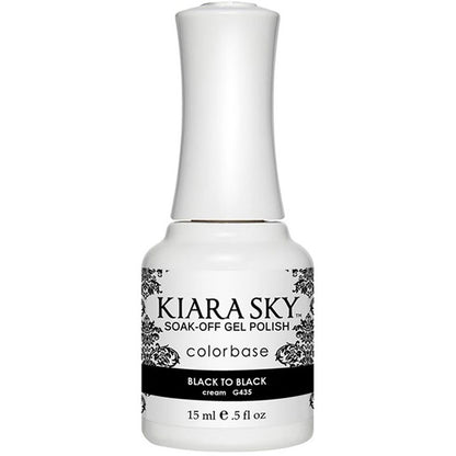 Gel Polish - G435 Black To Black Diamond Nail Supplies