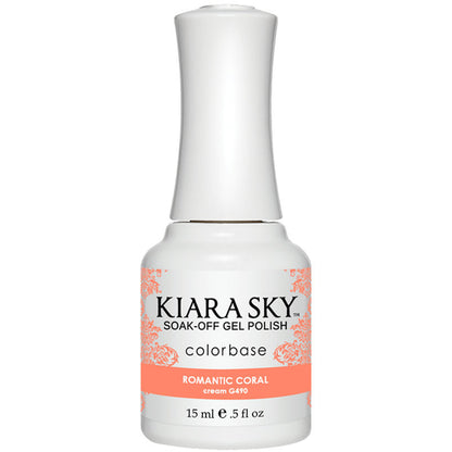Gel Polish - G490 Romantic Coral Diamond Nail Supplies