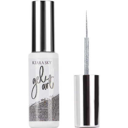 Gel Art - ART111 Silver Stroke Diamond Nail Supplies
