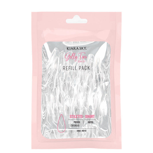 Gelly Tip Refill Pack - STS Short Stiletto Diamond Nail Supplies