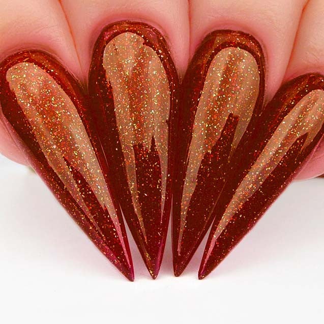 Dip Powder - D457 Frosted Pomegranate Diamond Nail Supplies