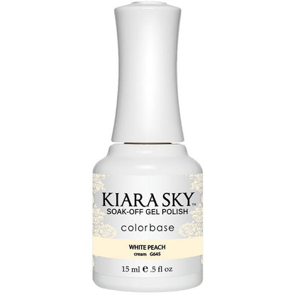 Gel Polish - G645 White Peach Diamond Nail Supplies