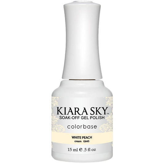 Gel Polish - G645 White Peach Diamond Nail Supplies