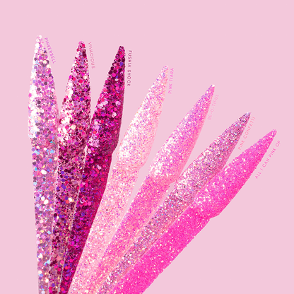 Sprinkle On - SP266 Pink Confetti Diamond Nail Supplies