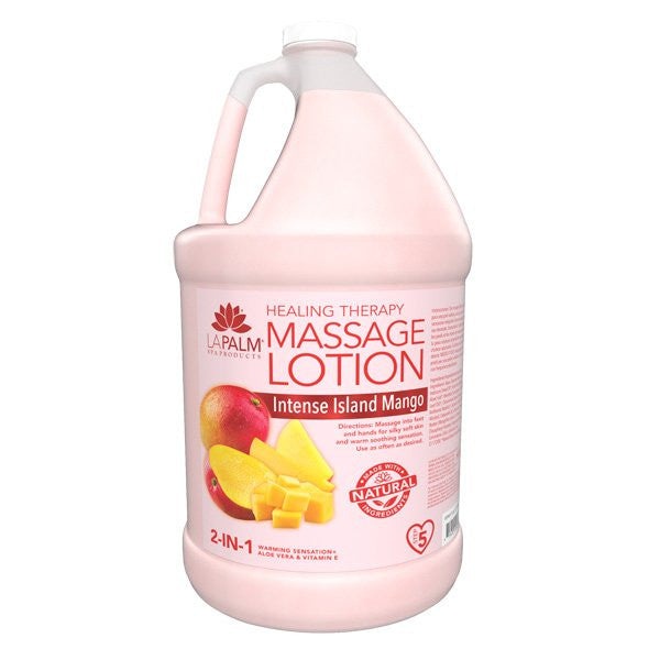 Healing Therapy Massage Lotion - Intense Island Mango 1 Gallon Diamond Nail Supplies