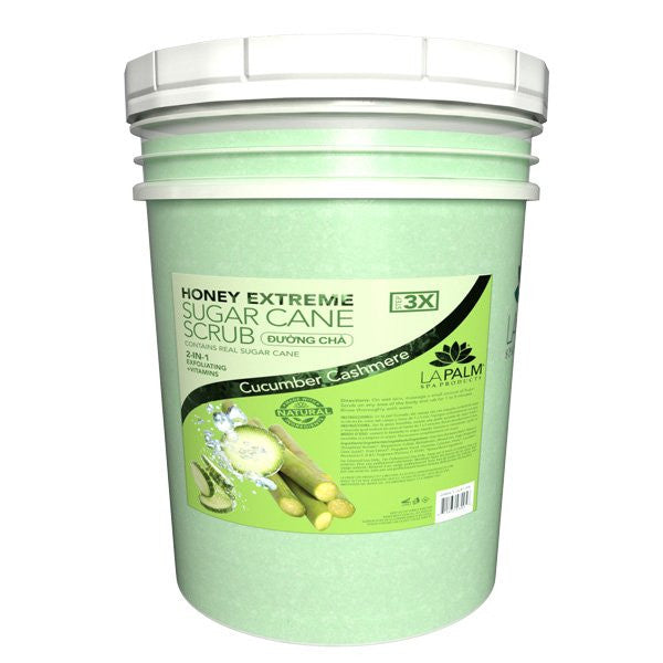 Honey Extreme Sugar Scrub - Cucumber Cashmere Zest 5 Gallon Diamond Nail Supplies