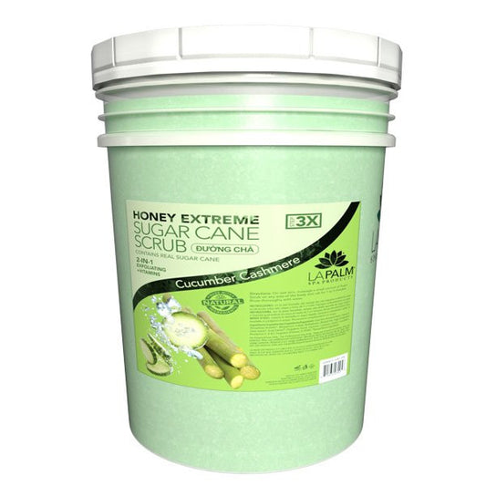 Honey Extreme Sugar Scrub - Cucumber Cashmere Zest 5 Gallon Diamond Nail Supplies