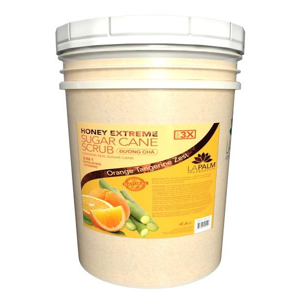 Honey Extreme Sugar Scrub - Orange Tangerine Zest 5 Gallon Diamond Nail Supplies
