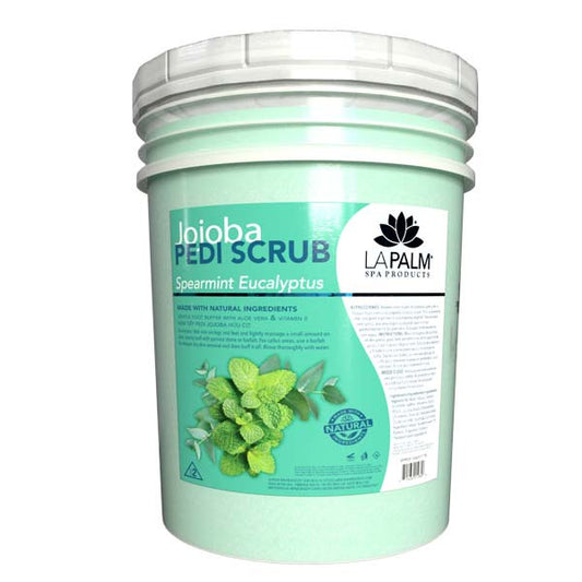 Jojoba Pedi-Gel Scrub - Spearmint Eucalyptus 5 Gallon Diamond Nail Supplies