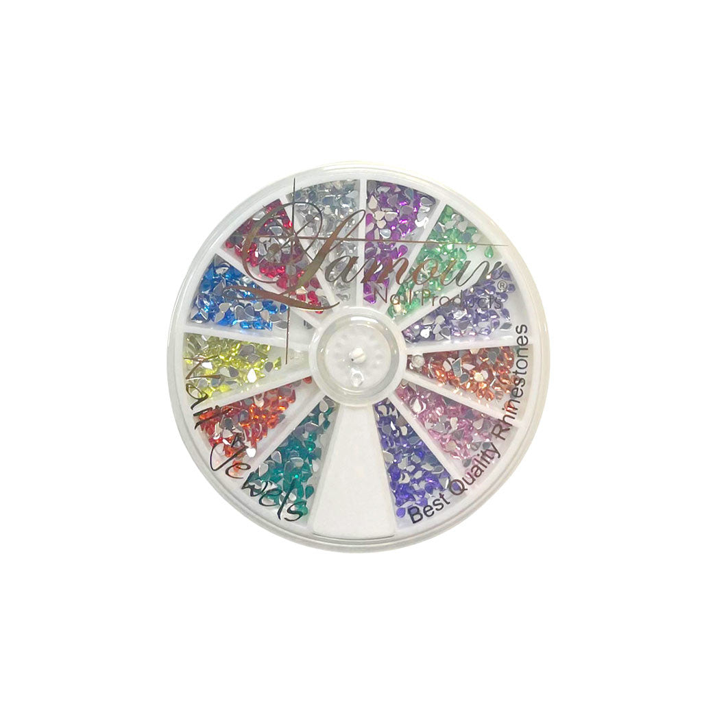 Lamour Tear Drop Spin Wheel Diamond Nail Supplies