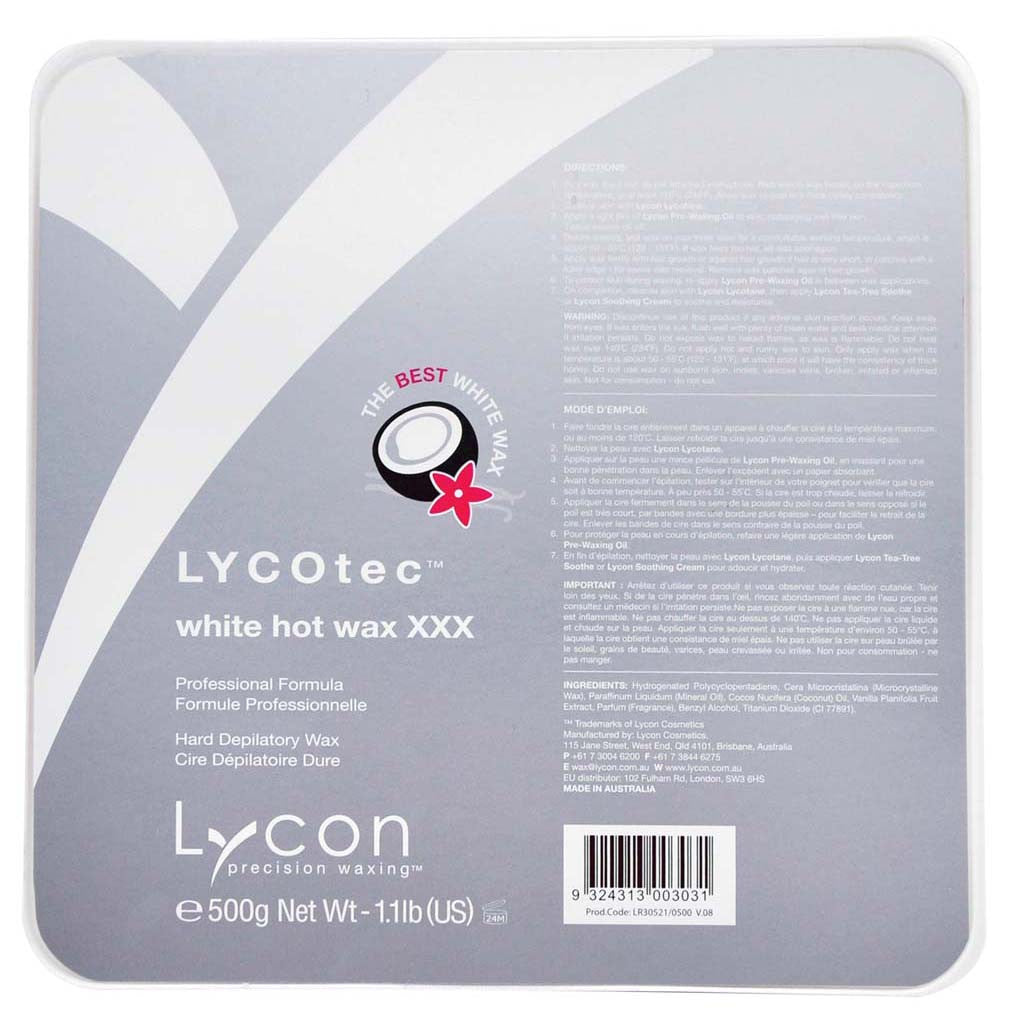 Lycotec White Hot Wax 500g Diamond Nail Supplies