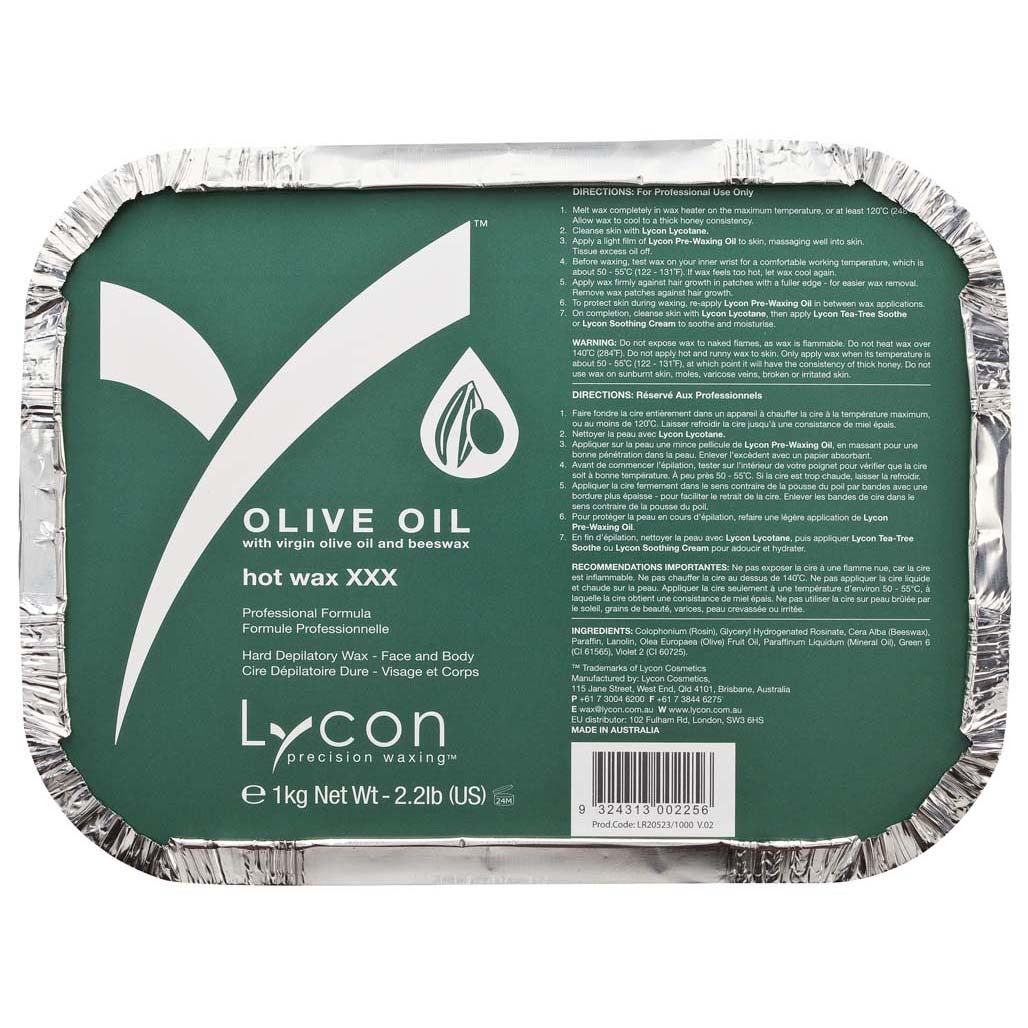 Olive Oil Hot Wax 1kg Diamond Nail Supplies