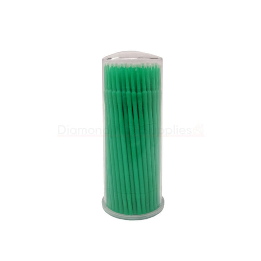 Micro Applicator Green 2.0mm Fine 100pc Diamond Nail Supplies