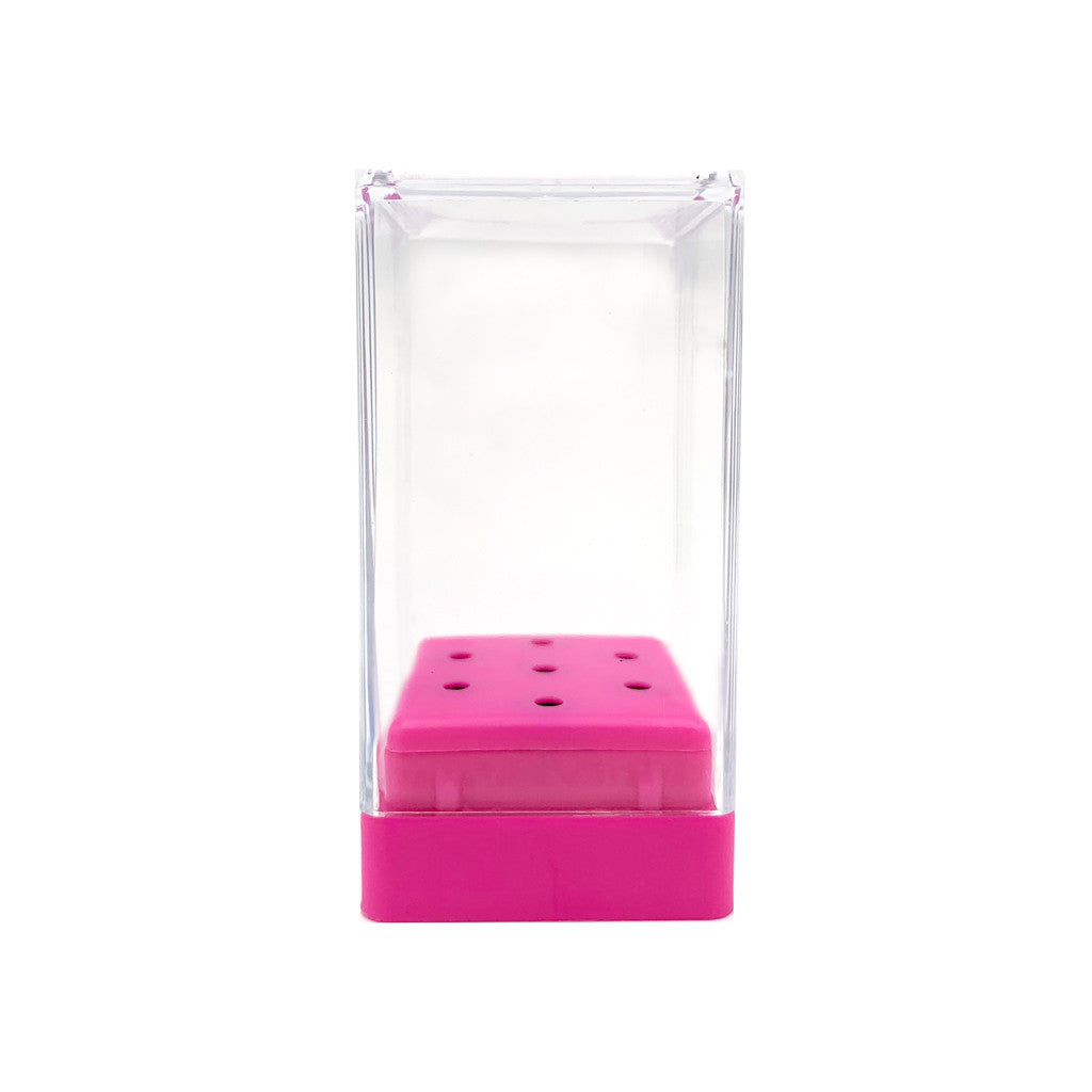 Drill Bit Holder Mini Pink 7 Bits Diamond Nail Supplies