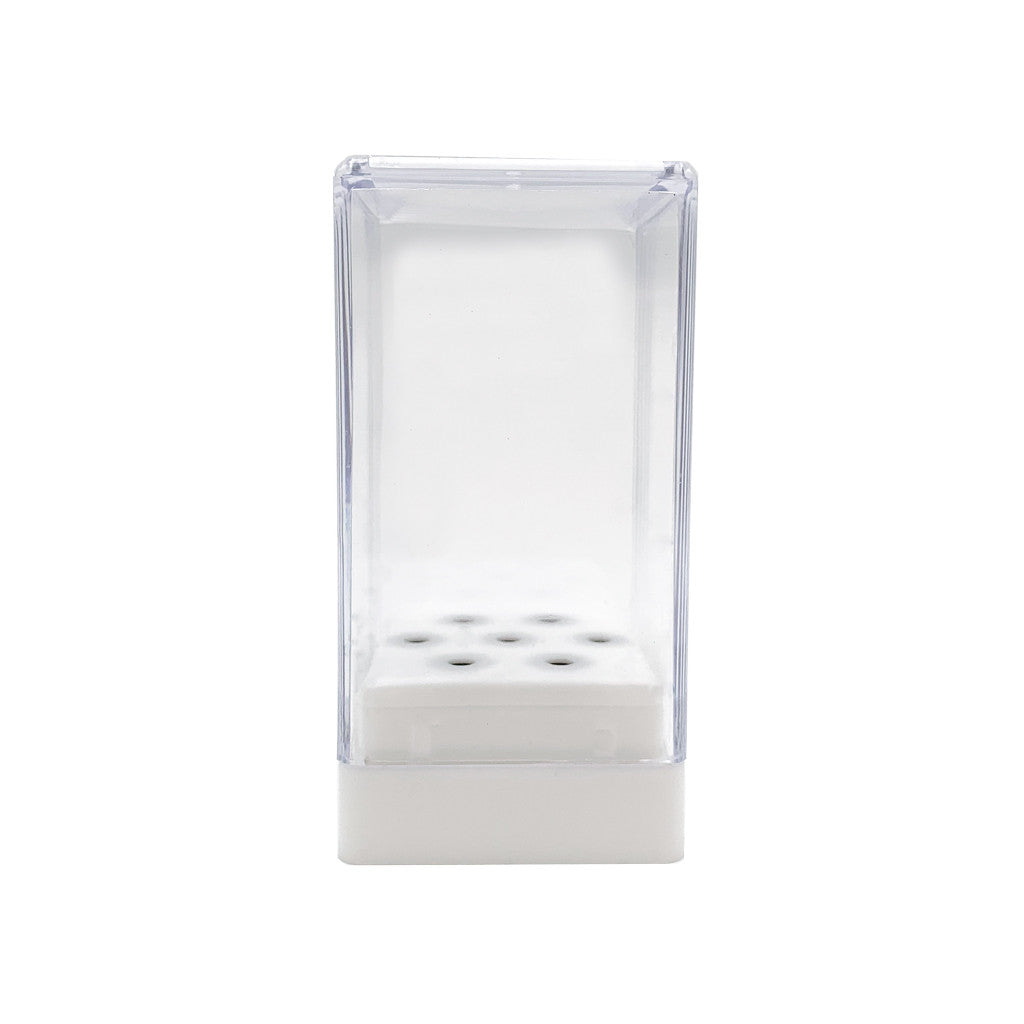 Drill Bit Holder Mini White 7 Bits Diamond Nail Supplies