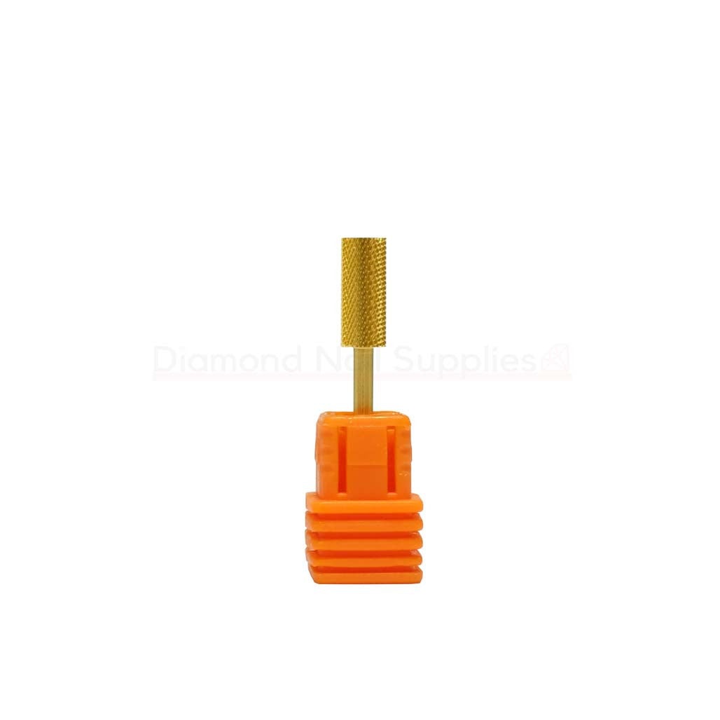 Drill Bit Small Barrel F Gold 3/32" Diamond Nail Supplies