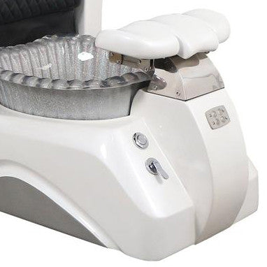 Pedicure Base Tub - MDC01 Grey Silver & White Diamond Nail Supplies