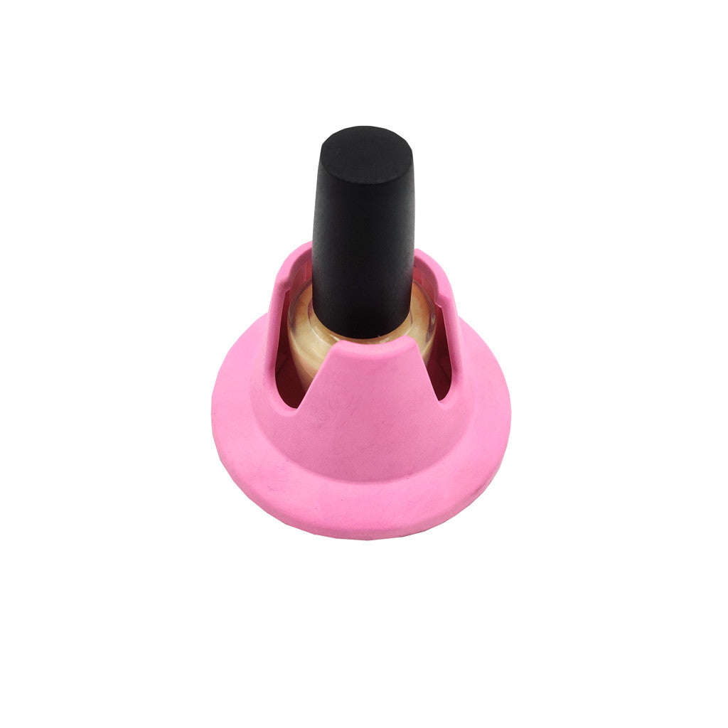 Pink Polish Holder Round Diamond Nail Supplies