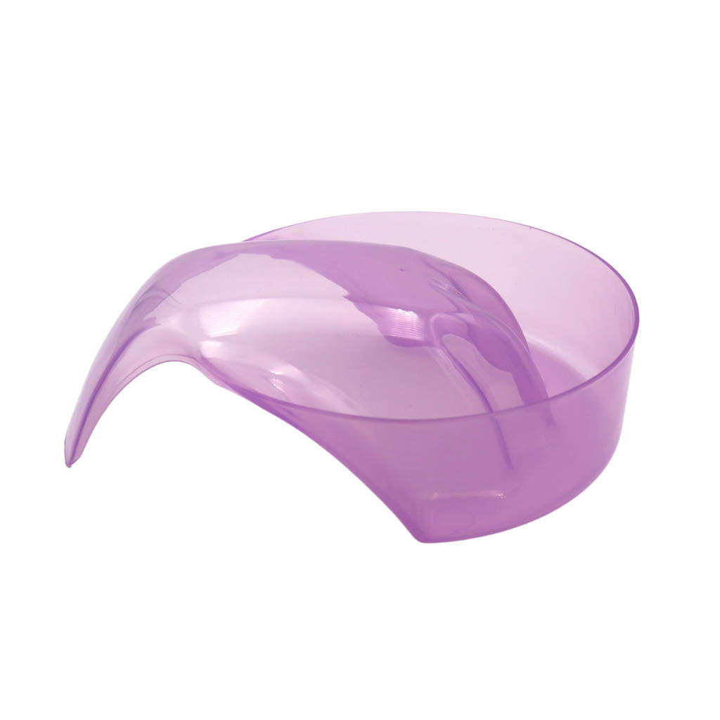 Soak Off Manicure Bowl with Handle Clear Purple Diamond Nail Supplies