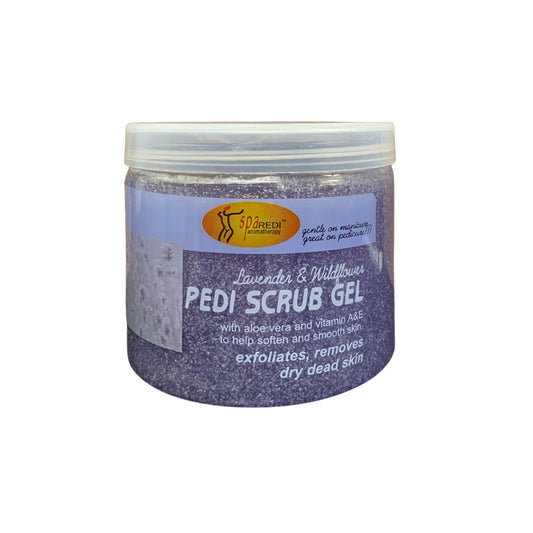 Pedi Scrub Gel - Lavender & Wildflower 16oz Diamond Nail Supplies
