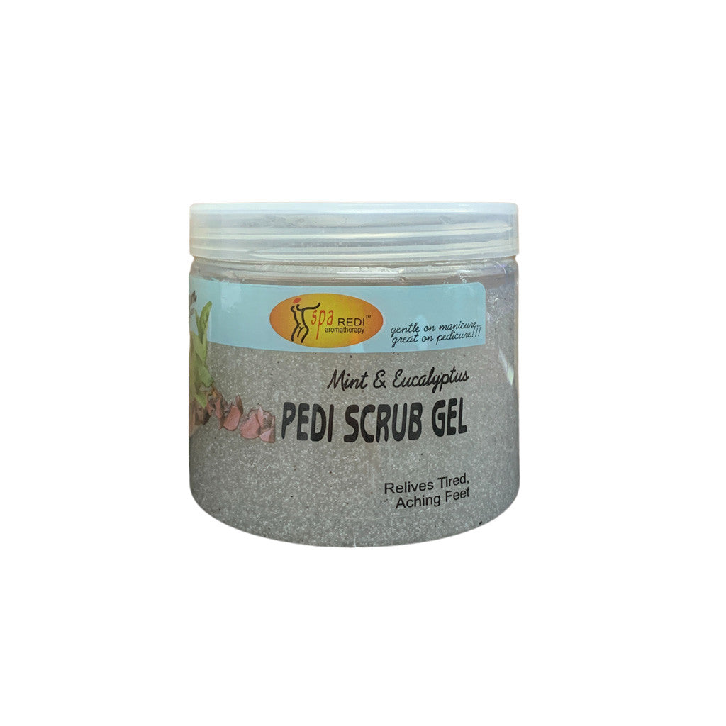 Pedi Scrub Gel - Mint & Eucalyptus 16oz Diamond Nail Supplies
