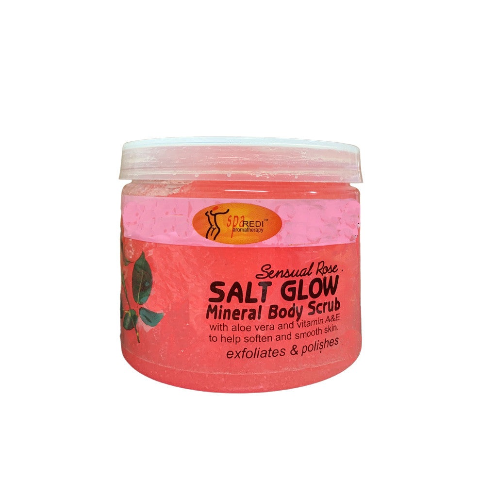 Salt Glow Scrub - Sensual Rose 16oz Diamond Nail Supplies