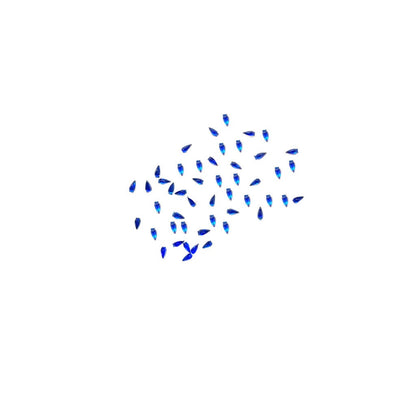 Rhinestone Tear Drop Dark Blue Diamond Nail Supplies